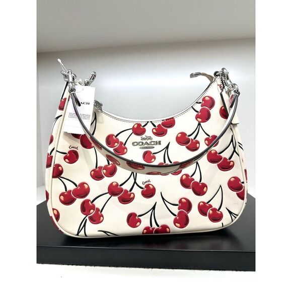 NWT❤️ COACH CY696 Teri Hobo Bag With Cherry Print CROSSBODY SATCHEL - Picture 4 of 9